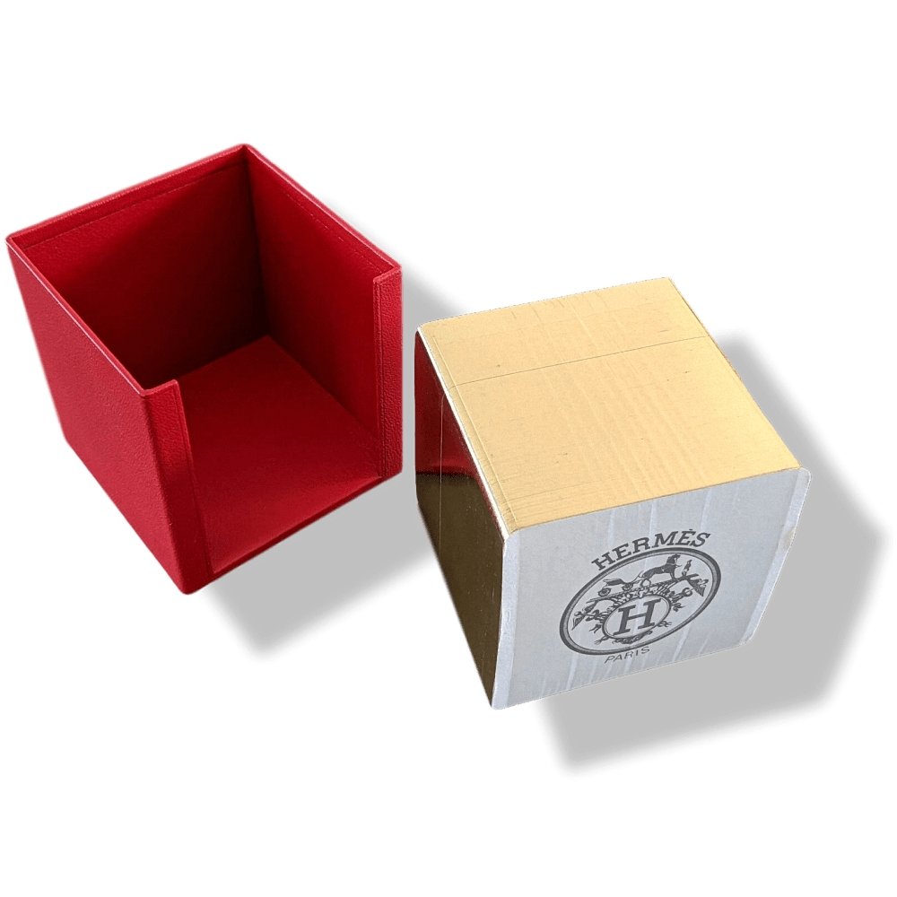 Hermes Luxurious Bloc-Note & Red Leather Support with Gold Edge, BNEW! - poupishop