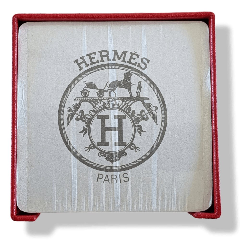 Hermes Luxurious Bloc-Note & Red Leather Support with Gold Edge, BNEW! - poupishop