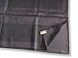 Hermes [M13] Men's Prune/Prune Fonce Silk/Wool LES ETALONS Echarpe au Carre 100 x 200 cm, BNWTIB! - poupishop