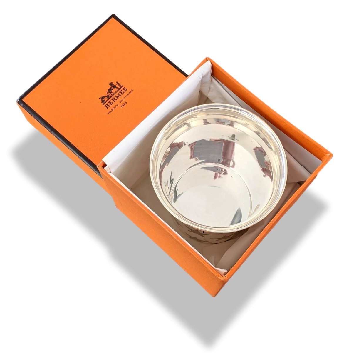 Hermes [M2] Art Deco Sterling Silver AG925 Gobelet Timbale STARS TUMBLER, BNIB! - poupishop