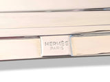 Hermes [M3] Art Deco Plated Silver Tray SPARTE PM with Leather Handles, Fantastic model, Unused! - poupishop