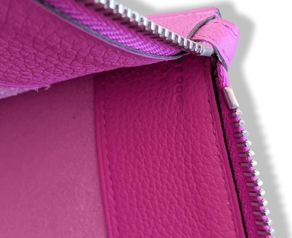 Hermes Magnolia Togo Calfskin TROUSSE BAZAR MM Zipped Pochette Bag, BNWTIB! - poupishop