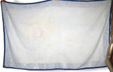Hermes Marine/Blanc/Jaune Special Issue CENT ANS GAUMONT Tapis de Plage Terry Beach Towel 150 x 90cm cm - poupishop