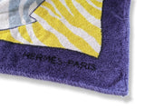 Hermes Marine/Gris/Yellow/Orange ZEBRES Zebras Tapis de Plage Terry Beach Towel 150 x 90cm cm, Nice! - poupishop