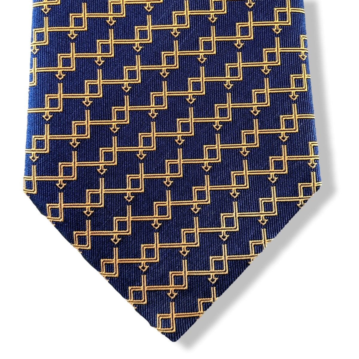 Hermes Marine/Orange Limited Edition TOUR AUTO 2007 Silk Tie, Rare Special Issue, New! - poupishop
