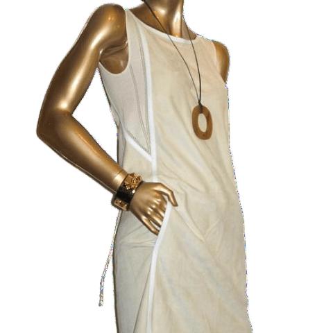 Hermes Mastic Elegant Suede & Wool ESPRIT DEBARDEUR Dress Sz38, NWT! - poupishop
