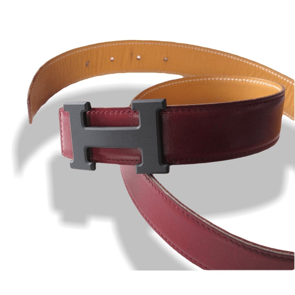 Hermes Matt Black Buckle of Belt H 32 mm, New! - poupishop