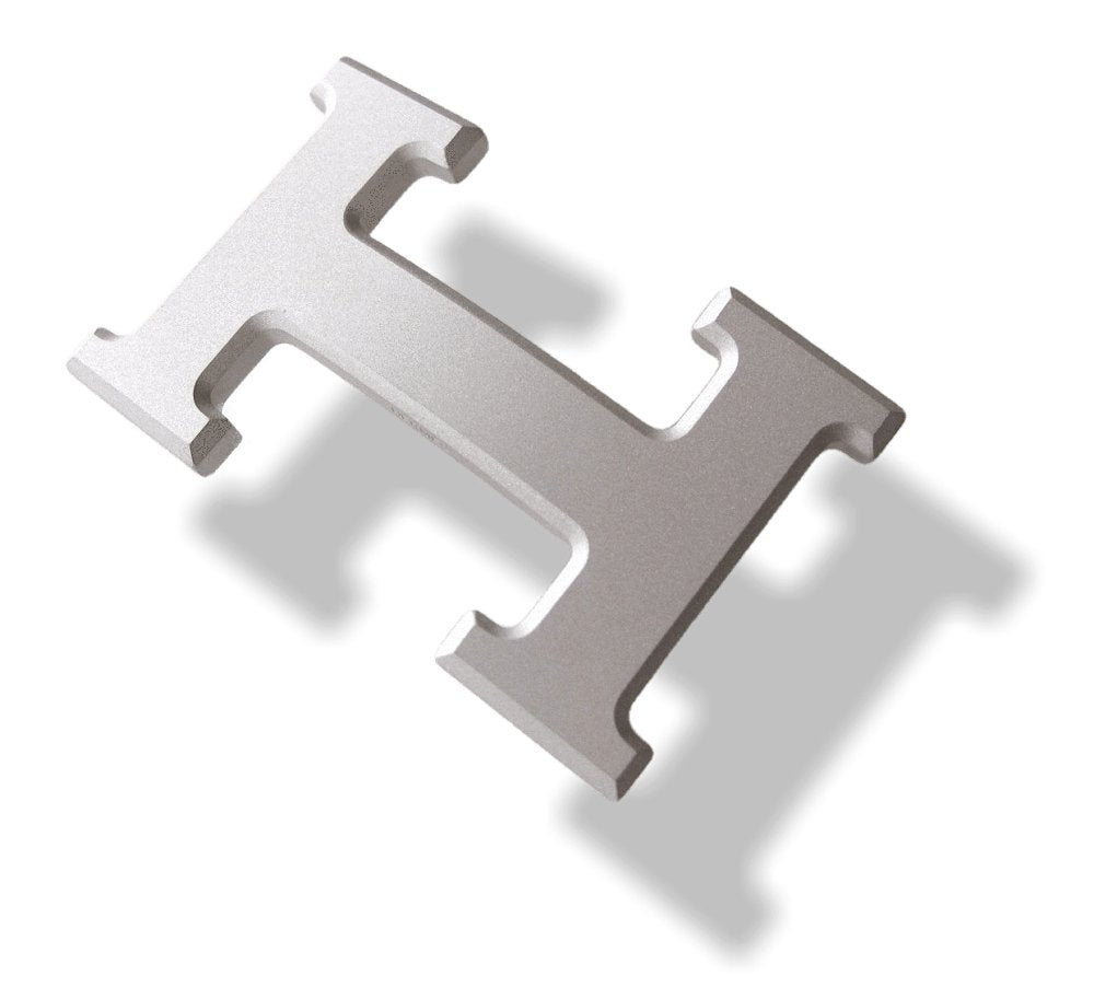 Hermes Matt Silver Buckle of Belt H 32mm, New! - poupishop