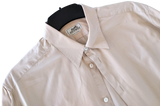 Hermes Men's Beige Cotton Long Sleeves Shirt