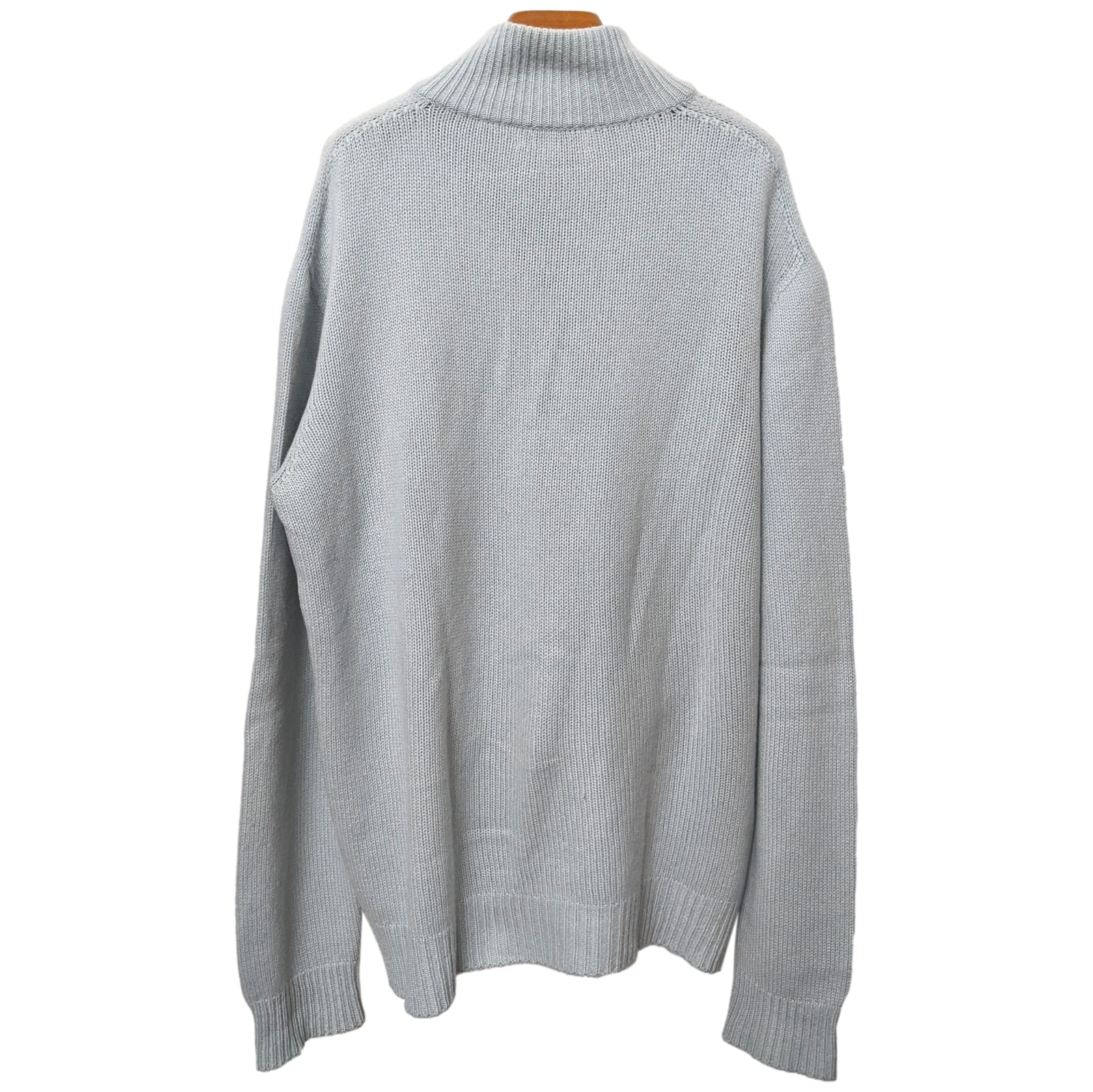 HERMES CACHMERE100 Cardigan メッシュ織り 切替