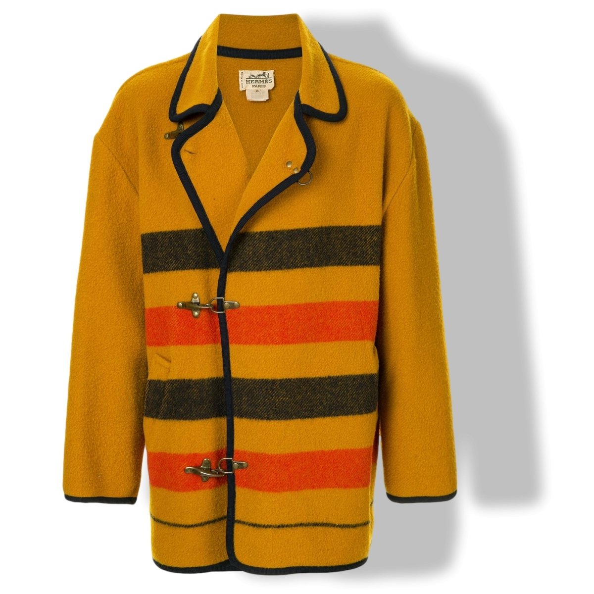 Hermes Men's 100% Wool ROCABAR Coat Sz54, MINT! - poupishop