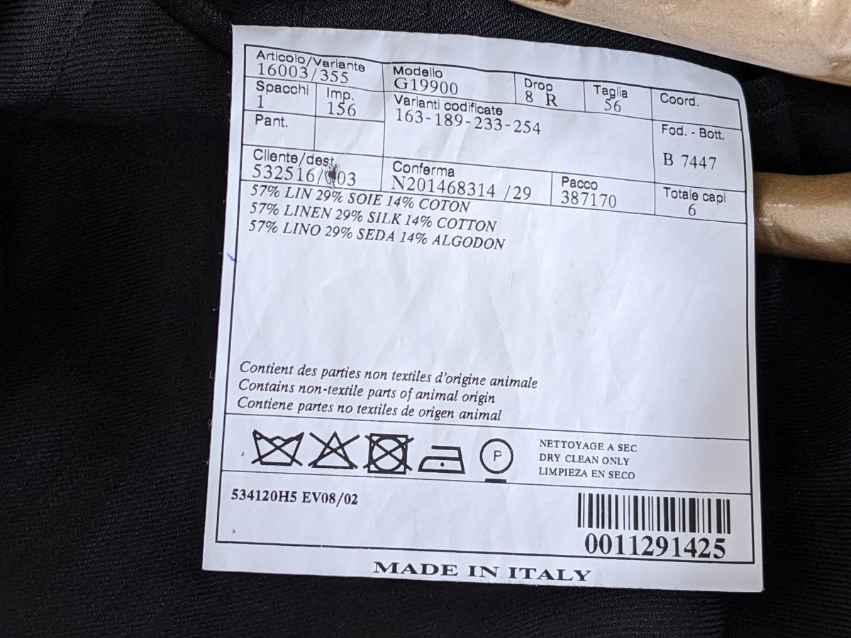 Hermes Men's Black Lightweight Linen and Silk Jacket Sz56, Mint! - poupishop