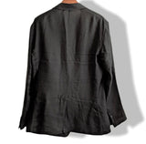 Hermes Men's Black Lightweight Linen and Silk Jacket Sz56, Mint! - poupishop