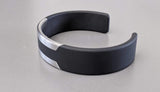 Hermes Men's Black Matt PVD/Brushed Stainless Steel Unisex Cuff Bracelet T4, New in Pochette! - poupishop
