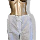 Hermes Men's Blanc/Marine Linen and Cotton Pajamas with Belt, BNWT! - poupishop