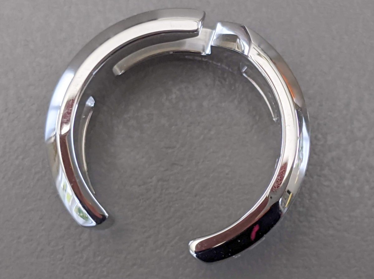Hermes Men's Brushed Stainless Steel Unisex Ring Sz62, New in Pochette! - poupishop