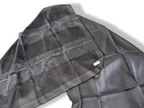 Hermes Men's Huge Carbone/Anthracite Silk/Wool Les Etalons Horses Echarpe au Carre 100 x 200 cm, BNWT! - poupishop