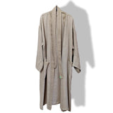 Hermes Men's Natural Linen Kimono Bath Robe, L - poupishop