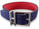 Hermes Men's Navy/Red Veau NATHAN Reversible Bracelet T4, New in Pochette! - poupishop