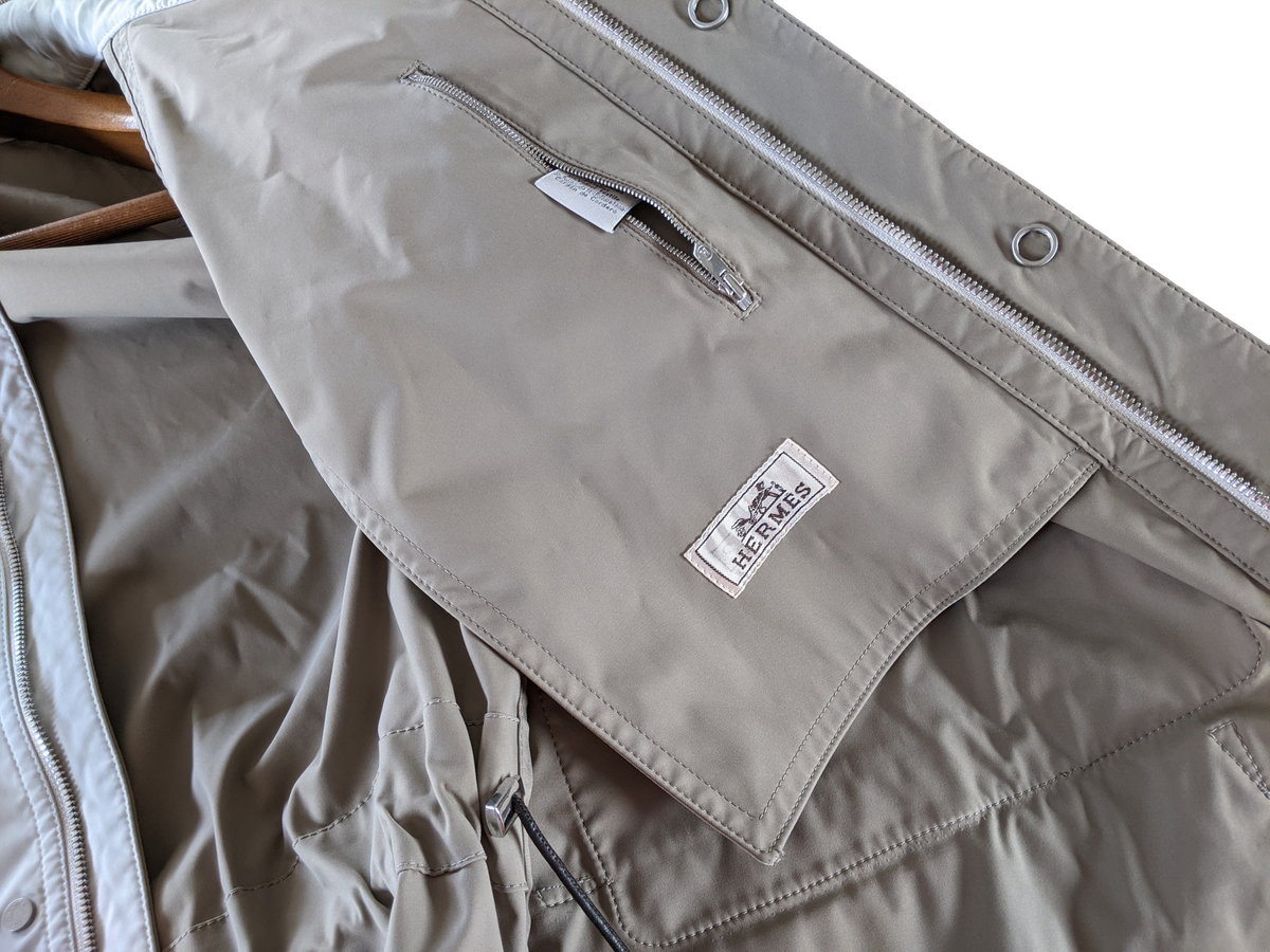 Hermes Mastique/Beige Men's Parka Sz54