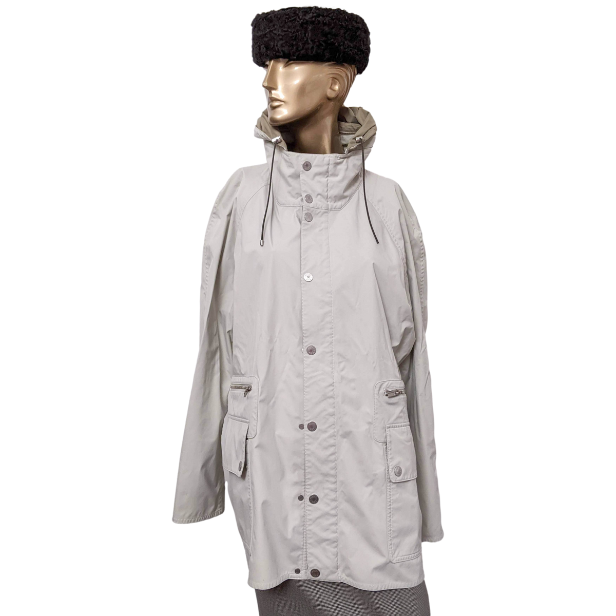 Hermes Mastique/Beige Men's Parka Sz54