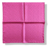 Hermes Men's Pochette Indian Pink PETITS MAILLONS Twill Pocket Square Scarf 45cm, BNWT! - poupishop
