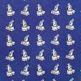 Hermes Middle Blue Sky Yellow Penguins ICE LOVE YOU TWILLBI Twill Silk Tie 8cm, NWT in Pochette! - poupishop