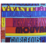 Hermes 2011 Rouge/Multi "Mots de Soie" by Virginie Jamin Gavroche Pocket Scarf 45