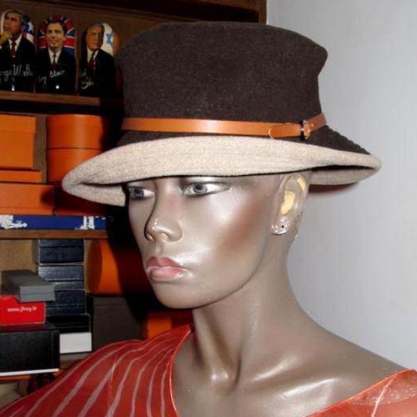 Hermes Motsch 100% Cashmere Women Hat Sz56, New! - poupishop