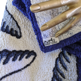 Hermes Marine/Blanc " Mouettes" Terry Beach Towel 150 x 90 cm