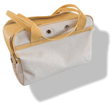 Hermes Natural Canvas/Leather PET DOG CARRIER BAG CASE PM, BNIB! - poupishop