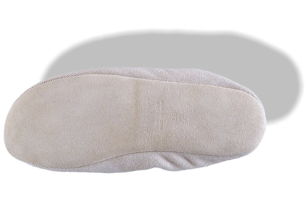 Hermes Natural Women Canvas and Leather Slippers Shoes H, Sz39, New! - poupishop
