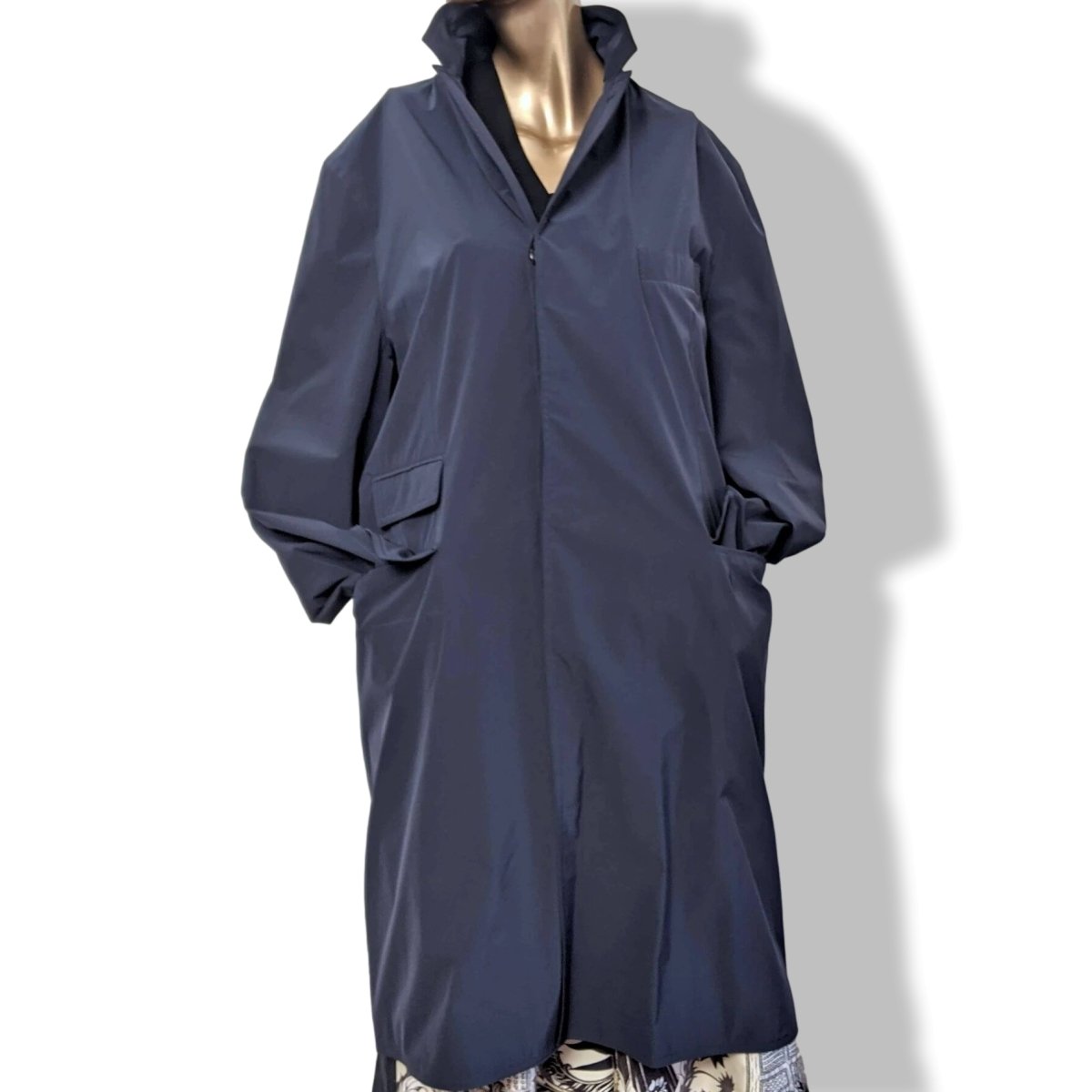 定価87万円【HERMES】新品未着用　2021SS Colt Pea coat Hermes Navy Impermeable Pardessus TOILOVENT TECHNIQUE Men's Coat