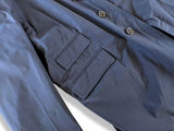 Hermes Navy Impermeable Pardessus TOILOVENT TECHNIQUE Men's Coat Sz52, Pur Luxe! - poupishop