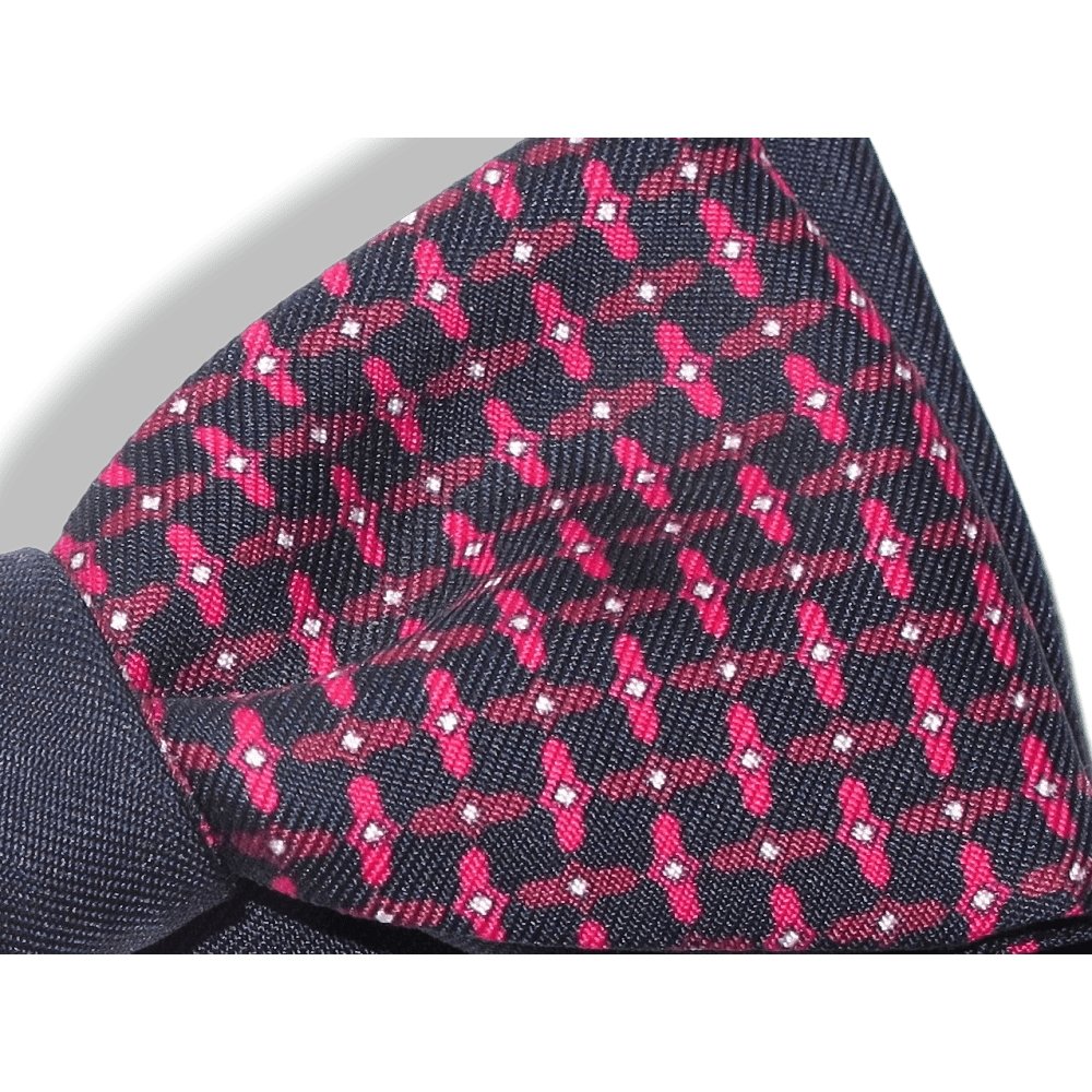 Hermes Navy Red Navy PROPELLER Bow Tie Adjustable Size, New! - poupishop