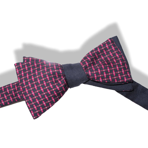 Hermes Navy Red Navy PROPELLER Bow Tie Adjustable Size, New! - poupishop