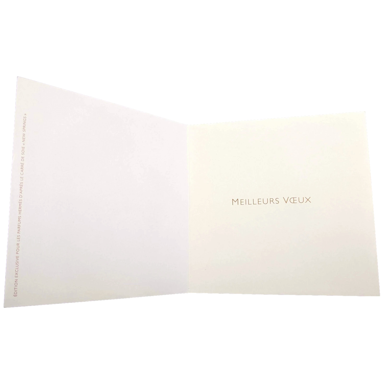 Hermes Parfums Exclusive "New Springs" Wish Card