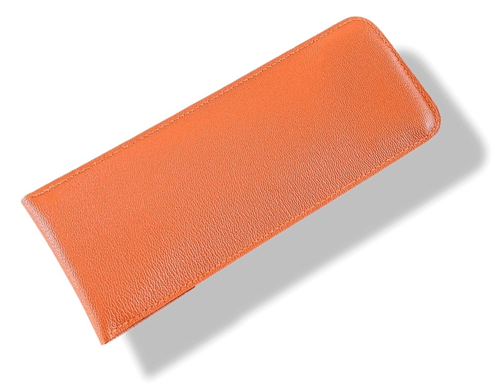 Hermes Nickel-Plated Copper Horse Footpick HOOF PICK with Orange Chevre Leather Case, NWTIB! - poupishop