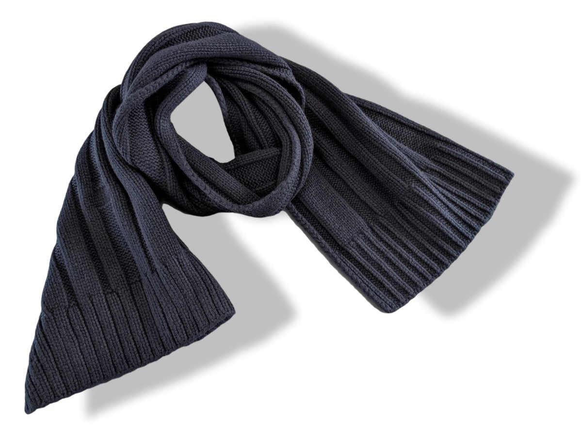 Hermes Noir 100% Cashmere H MUFFLER 40 x 200 CM, NIB - poupishop