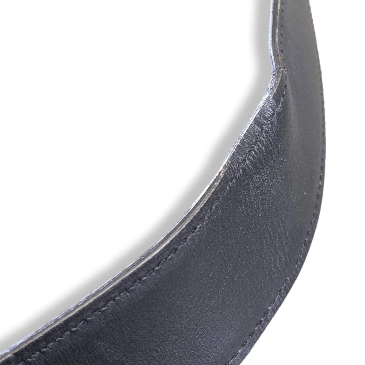 Hermes Noir/Bleu Magenta Barenia & Epsom Reversible Strap Belt 42 MM Sz 100, Used! - poupishop