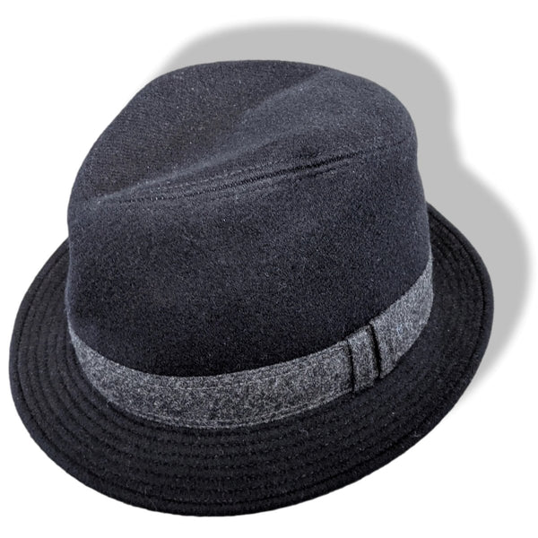 Hermes Noir/Gris 100% Virgin Wool FUNKY Men's Hat, BNWT! - poupishop