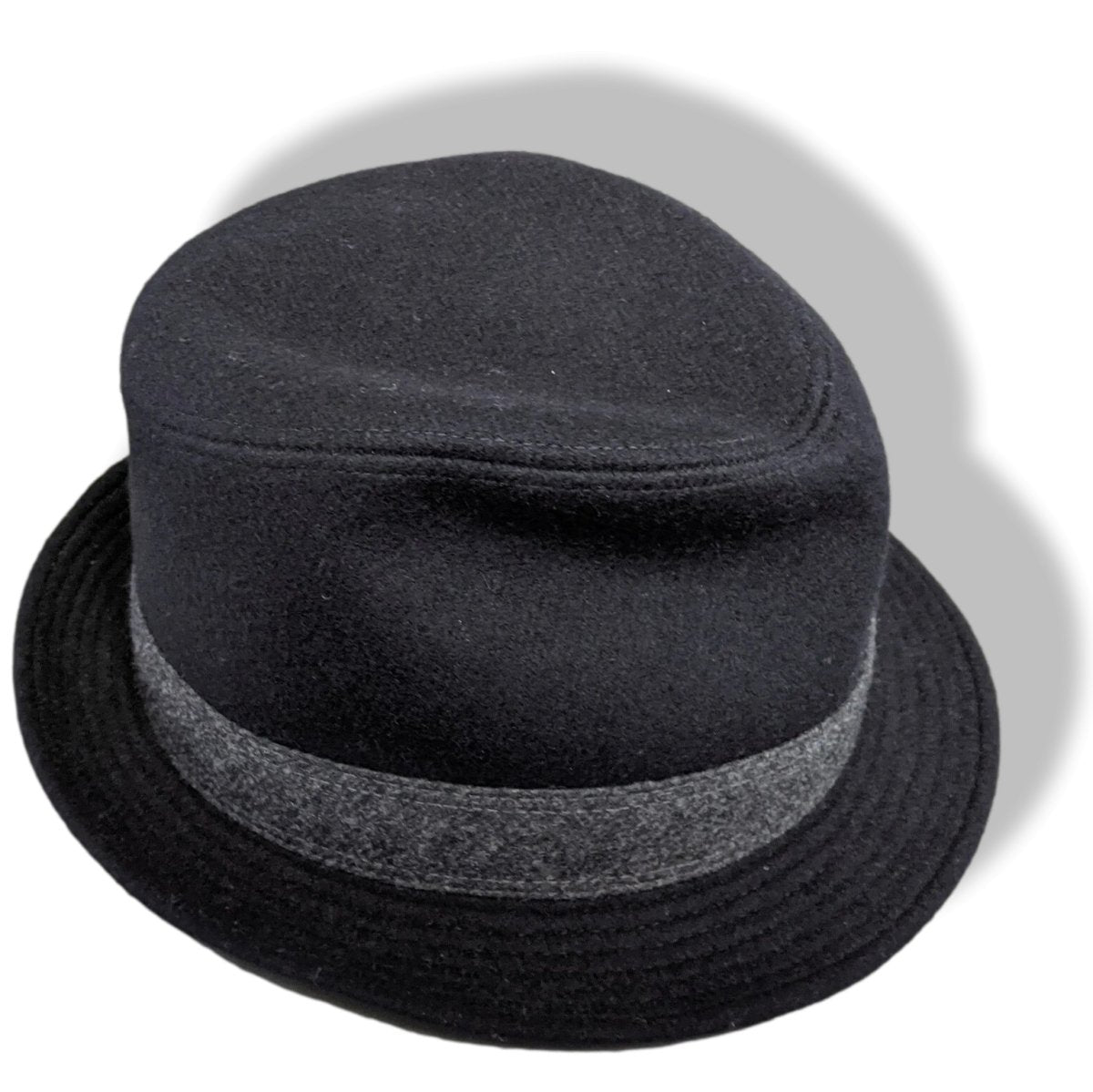 Hermes Noir/Gris 100% Virgin Wool FUNKY Men's Hat, NEW! - poupishop