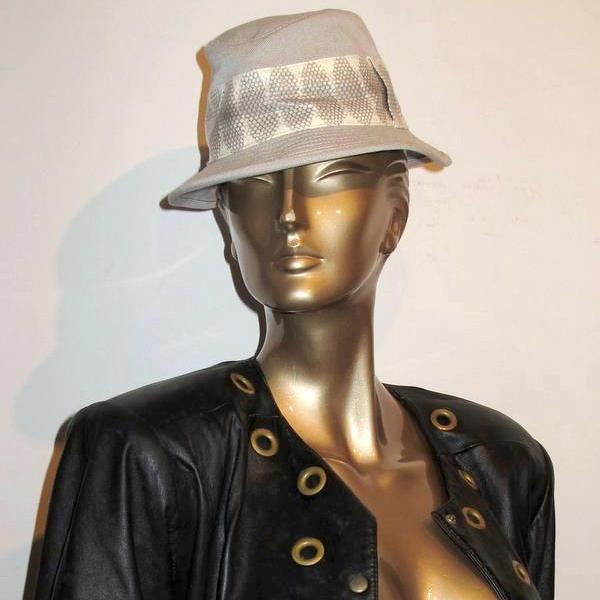 Hermes Ombre Snake Canvas Adam Women Hat Sz56, NWT! - poupishop