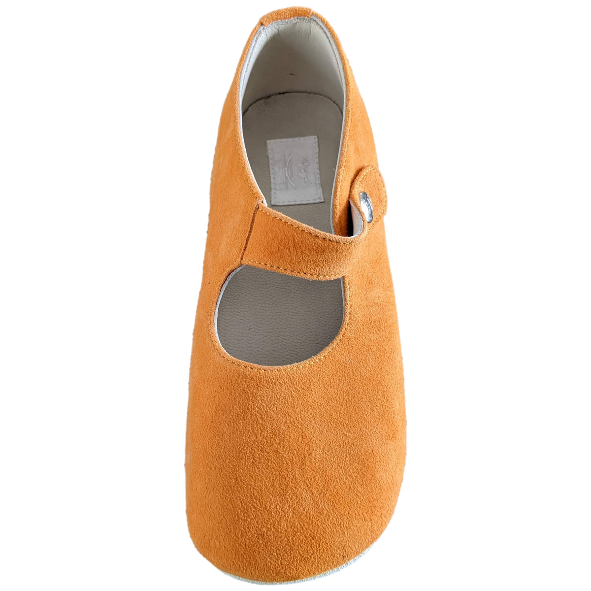 Hermes Kids Orange Suede Baby Booties ADADA Shoes Sz26