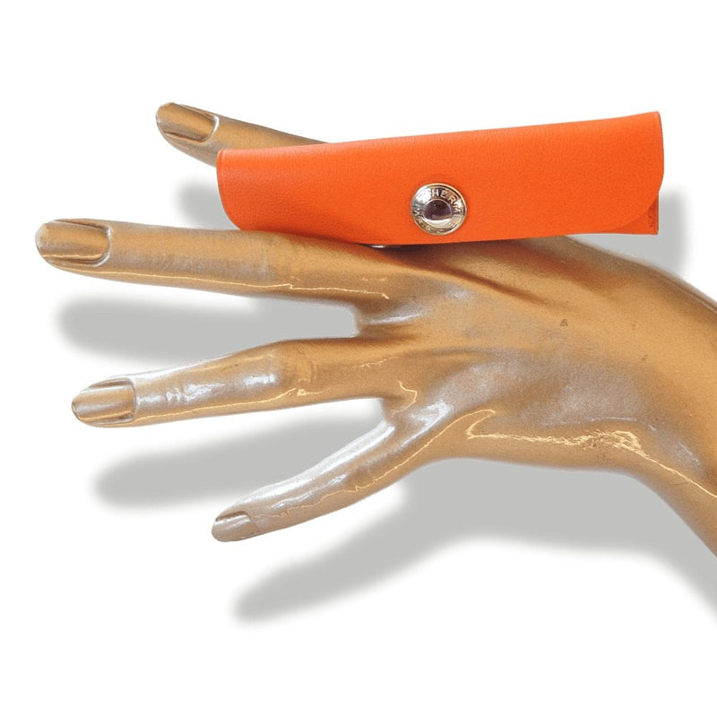 Hermes Orange Buffalo Horn Comb in Swift Calfskin Case, NIB! - poupishop