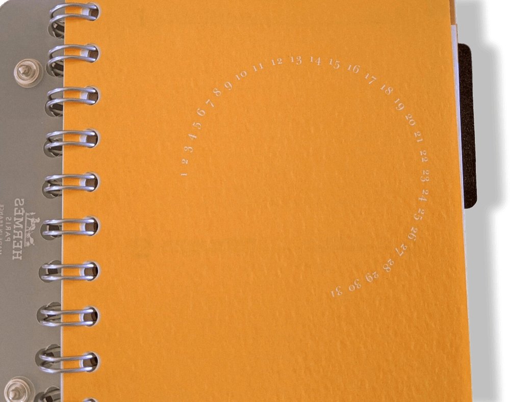 Hermes Orange DIARY REFILL 365+1 Jours for ULYSSE PM Cover, BNIB! - poupishop