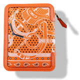 Hermes Orange Epsom Calfskin SOIE-COOL AGENDA GM Cover & Refill Bandana EPERON D'OR Silk, BNWTIB! - poupishop