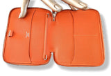 Hermes Orange Epsom Calfskin SOIE-COOL AGENDA GM Cover & Refill Bandana EPERON D'OR Silk, BNWTIB! - poupishop