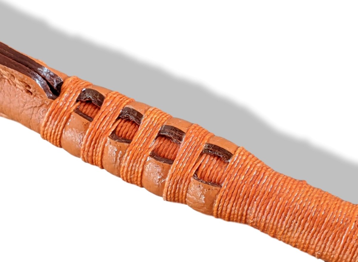 Hermes Orange Goatskin Leather and Wood Horse CROP, BNIB! - poupishop