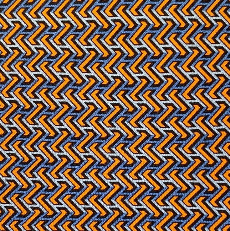 Hermes Orange Middle Blue Sky H EN OMBRE Twill Silk Tie, NWT in Pochette! - poupishop